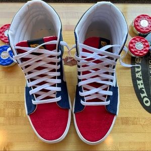 UNISEX Vans Sk8 Hi Color Block Corduroy Sneaker